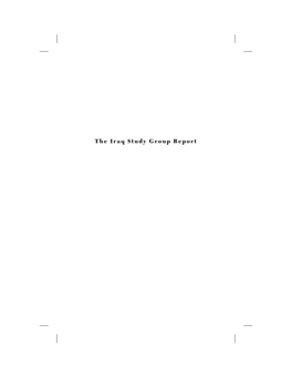 The Iraq Study Group Report