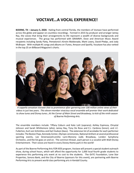 Voctave…A Vocal Experience!