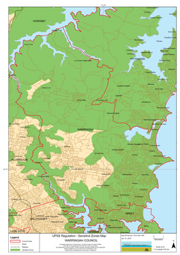 UPSS Regulation - Sensitive Zones Map Datum/Projection: GCS GDA 1994 01 Legend Jan 12, 2010 Kilometres Council Area WARRINGAH COUNCIL