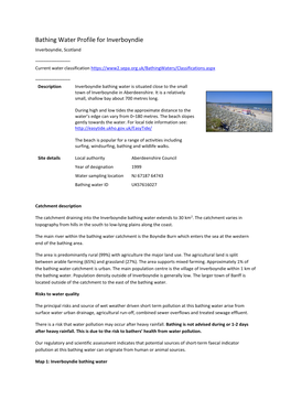 Bathing Water Profile for Inverboyndie