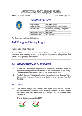 Taff Bargoed Valley Logo