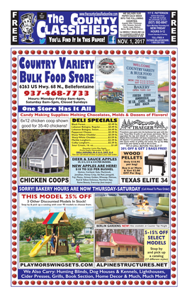 COUNTRY VARIETY BULK FOOD STORE 6263 US Hwy