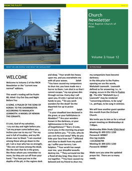 Newsletter Volume 2 Issue 12