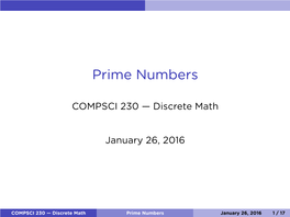 Prime Numbers