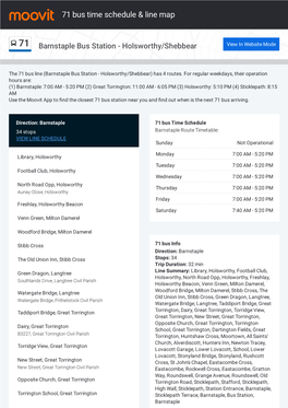 71 Bus Time Schedule & Line Route