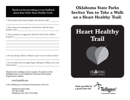 Oklahoma State Parks Invites You to Take a Walk on a Heart Healthy Trail