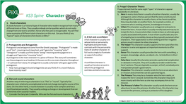 KS3 Spine Character Protagonist, Who Is the Key Person That the Story Is Told Around