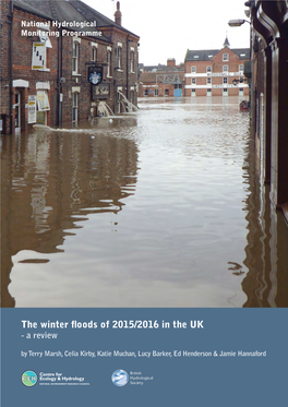 The Winter Floods of 2015/2016 in the UK - a Review