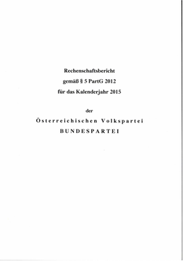 Rechenschaftsbericht Nach §5 Partg 2015 (Pdf)