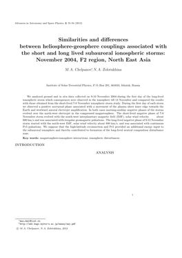 Similarities and Differences Between Heliosphere-Geosphere Couplings