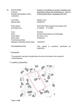 Rowledge) Limited 81 Boundstone Road, Rowledge GU10 4AT 13/03/2019