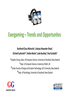 Exergaming – Trends and Opportunites