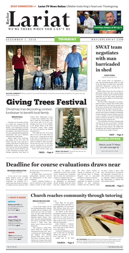Giving Trees Festival, a Christmas Tree Decorating Competition, Will Support the Copp Mclennan County Jail and Is Facing Charges Family, Pictured Above
