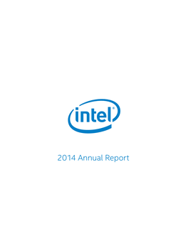 2014 Annual Report Letter from Your CEO