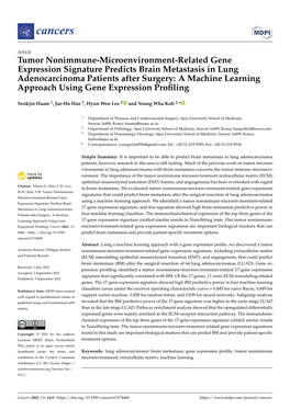 Tumor Nonimmune-Microenvironment-Related Gene Expression Signature Predicts Brain Metastasis in Lung Adenocarcinoma Patients