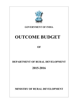 Outcome Budget