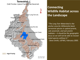 Connecting Wildlife Habitat Across the Landscape