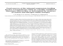 Food Sources of the Infaunal Suspension-Feeding Bivalve