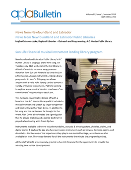 Sun Life Financial Musical Instrument Lending Library Program