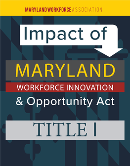 Impact of Maryland WIOA