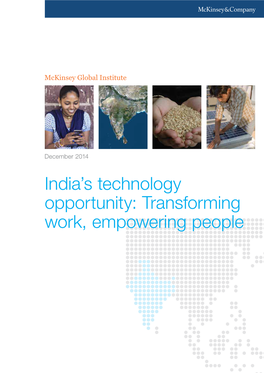 India's Technology Opportunity