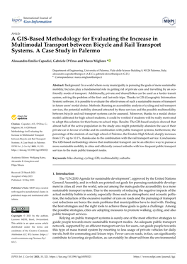 A GIS-Based Methodology for Evaluating the Increase in Multimodal Transport Between Bicycle and Rail Transport Systems