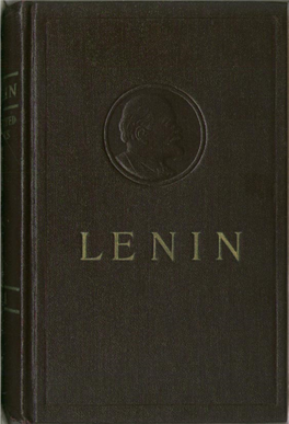 Lenin Included in Volumes 26-31 of This Edition