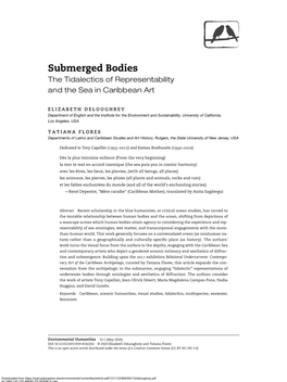 Submerged Bodies the Tidalectics of Representability and the Sea in Caribbean Art