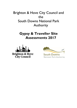 Gypsy and Traveller Site Assessment 2017