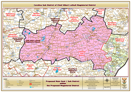 Proposed Main Seat / Sub District Within the Proposed Magisterial