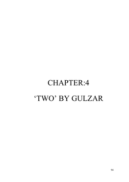 Chapter:4 'Two' by Gulzar