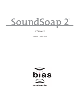 Soundsoap 2 User's Guide