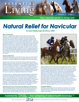 Natural Relief for Navicular