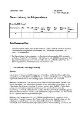 Bürgermeisteramt Forst