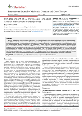 RNA-Dependent RNA Polymerase Encodingartifacts in Eukaryotic