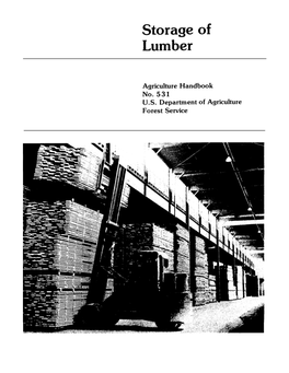 STORAGE of LUMBER by Raymond C