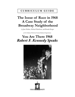 A Case Study of the Broadway Neighborhood by Jane Hedeen, Michael Hutchison, and Brenda Kreiger
