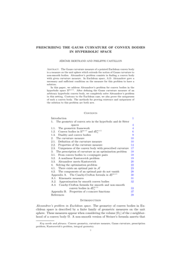 Prescribing the Gauss Curvature of Convex Bodies in Hyperbolic Space