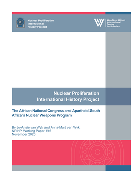 Nuclear Proliferation International History Project The