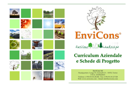 Curriculum Aziendale E Schede Di Progetto