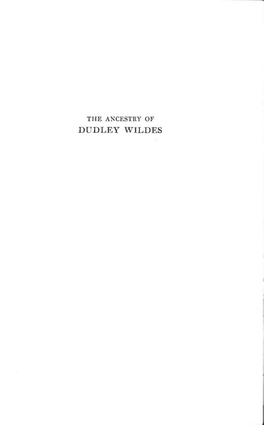 Dudley Wildes Asa Waldo Wildes 1786-1857 the Ancestry