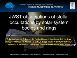 JWST Observations of Stellar Occultations by Solar System Bodies and Rings