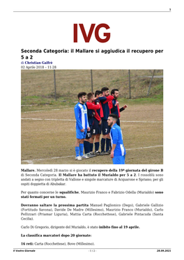 Il Vostro Giornale - 1 / 2 - 28.09.2021 2