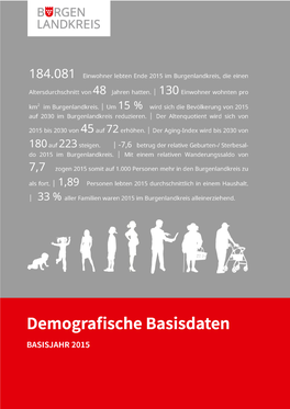 Demografische Basisdaten Burgenlandkreis