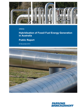 Hybridisation of Fossil Fuel Energy Generation in Australia Public Report