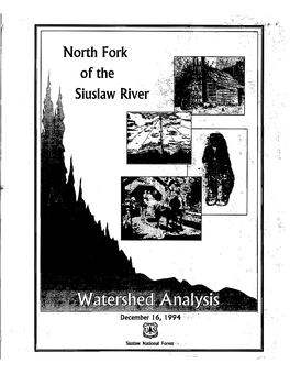 North Fork Siuslaw Watershed Analysis Team