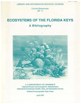 ECOSYSTEMS of the FLORIDA KEYS · a Bibliography