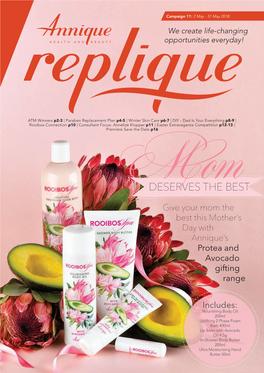 DESERVES the BEST Give Your Mom the Best This Mother’S Day with Annique’S Protea and Avocado Gifting Range