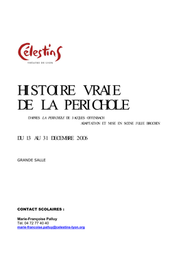 Histoire Vraie De La Perichole