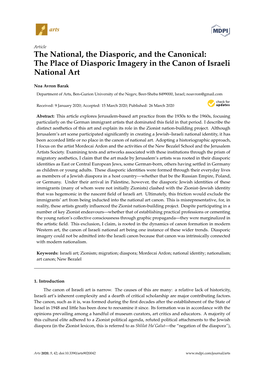 The Place of Diasporic Imagery in the Canon of Israeli National Art
